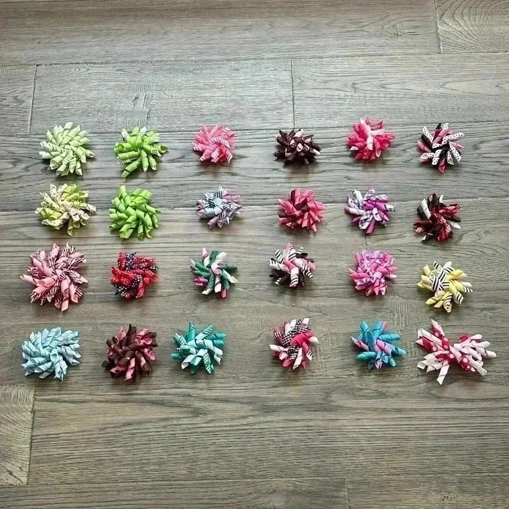 ✨Handmade✨ | Colourful big and small korker hair bows ✨24 in total✨